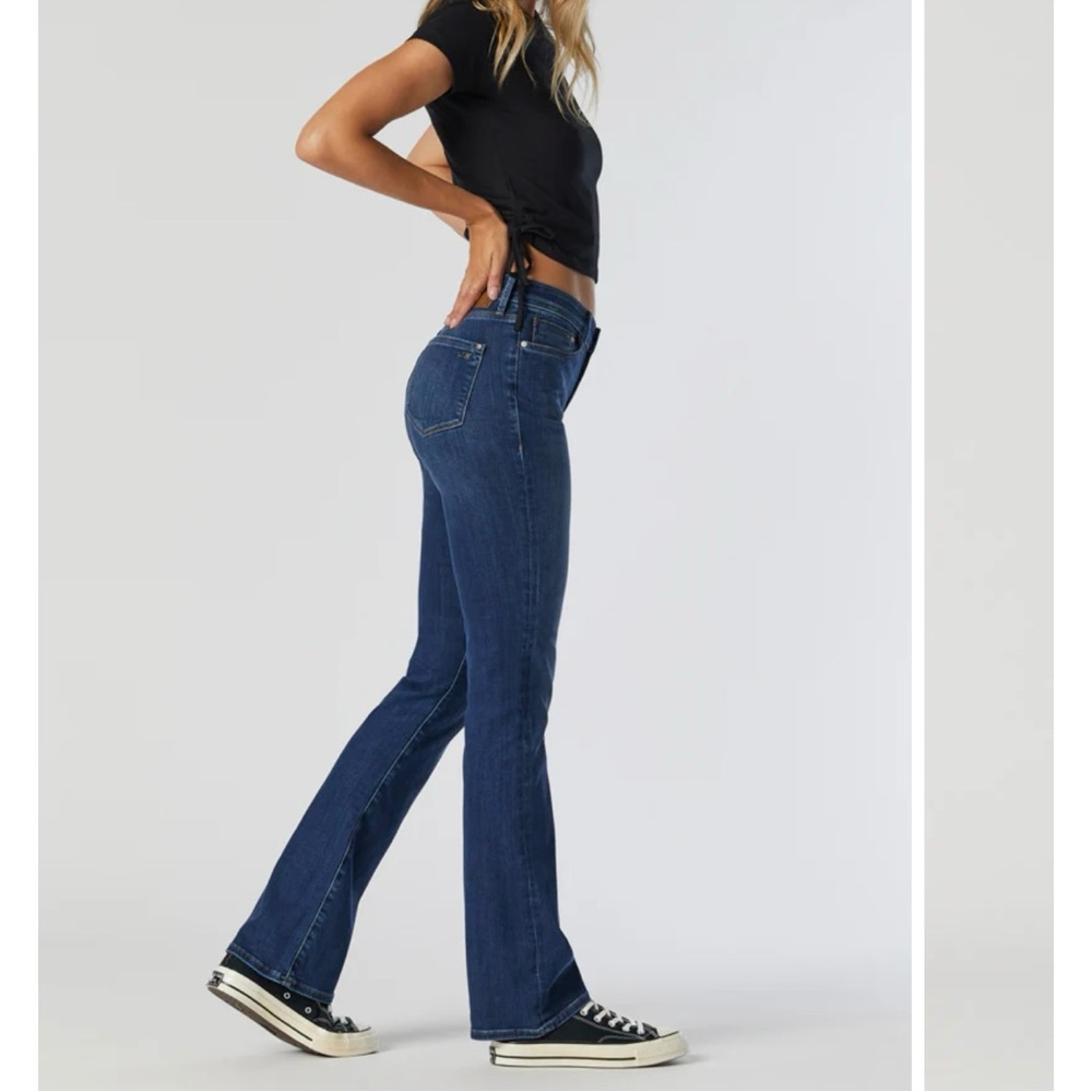 Mavi Molly Mid-Rise Classic Boot Cut Jeans in Indigo